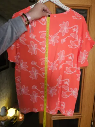 Conjunto pantalón y blusa naranja