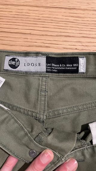 Jeans Levi's Cargo Baggy Verde Oliva 29x32