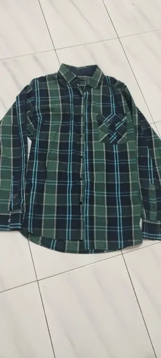 Camisa de cuadros hombre