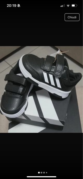Scarpe Adidas bimbo nere velcro