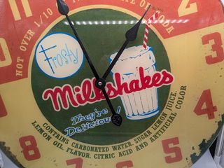 Orologio da parete vintage Milkshakes