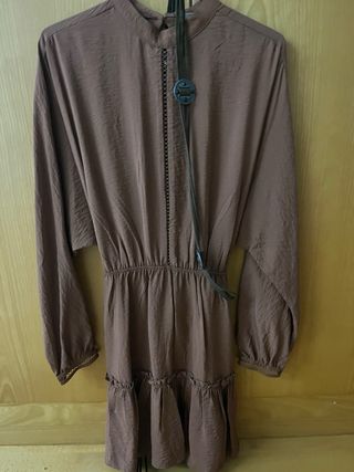 Vestido Zara Marrón Talla XS
