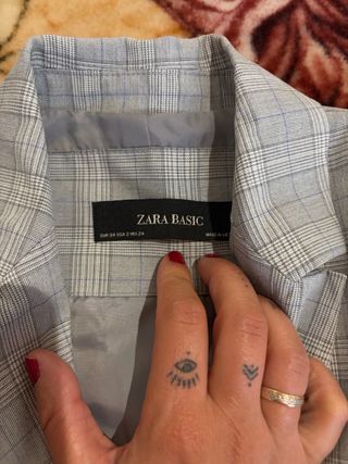Traje Zara Gris y Azul
