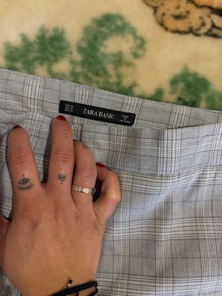 Traje Zara Gris y Azul