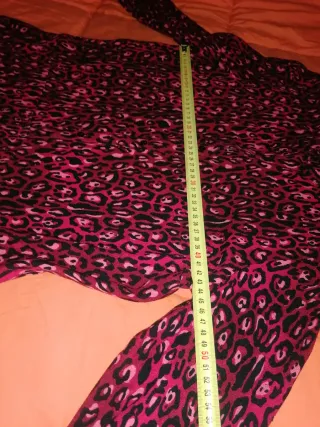 Vestido burdeos estampado print Springfield T. L