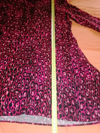 Vestido burdeos estampado print Springfield T. L