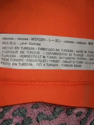 Vestido burdeos estampado print Springfield T. L