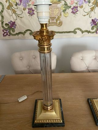 Lampade da tavolo in bronzo e metacrilato