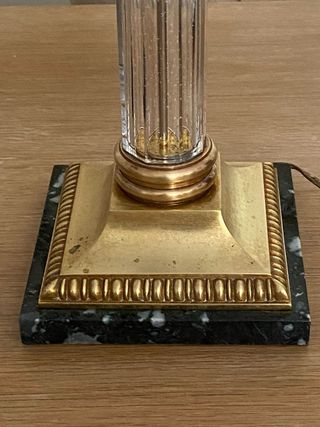 Lampade da tavolo in bronzo e metacrilato