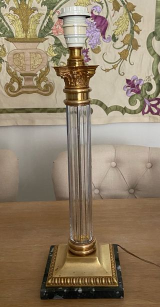 Lampade da tavolo in bronzo e metacrilato