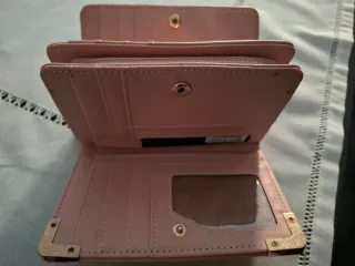 Portafogli in pelle Mark Tomi rosa scuro