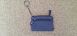 Cartera llavero de piel
