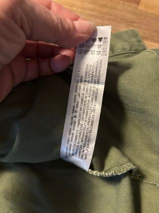 Sobrecamisa Zara Verde Militar Talla M