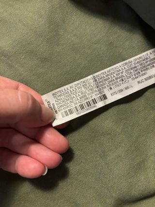 Sobrecamisa Zara Verde Militar Talla M