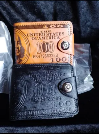 Portafogli con design da 100 dollari