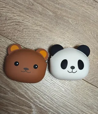 2 Portafogli Orso e Panda