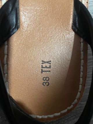 Sandalias negras brillantes T38