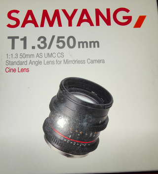 Obiettivo Samyang NUOVO T1.3/50mm 1:1:3 as umc cs
