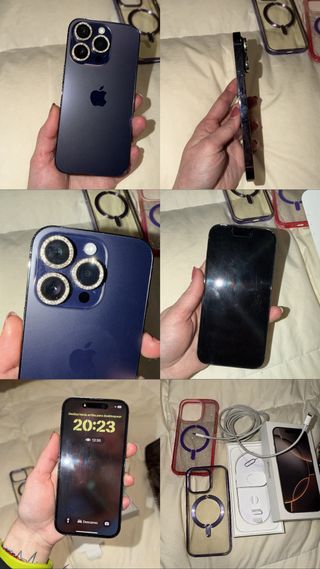 iPhone 14 Pro con accessori