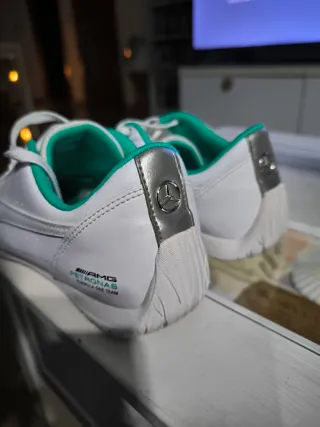 Zapatillas Puma F1 Mercedes Blancas y Verdes