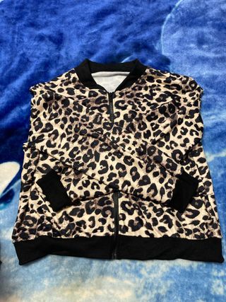 Chaqueta bomber leopardo talla M