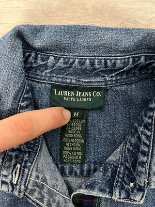 Chaqueta tejana Ralph Lauren Talla M con medidas!