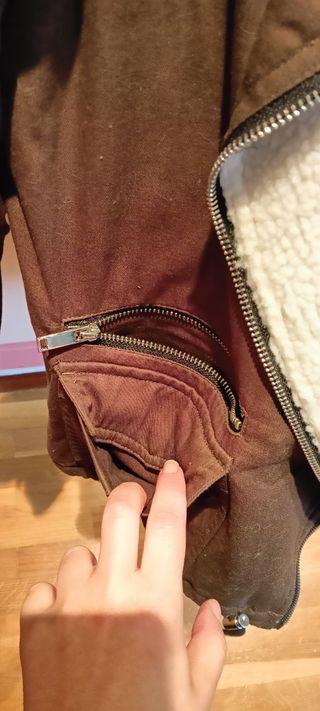 Parka cuello de pelo removible