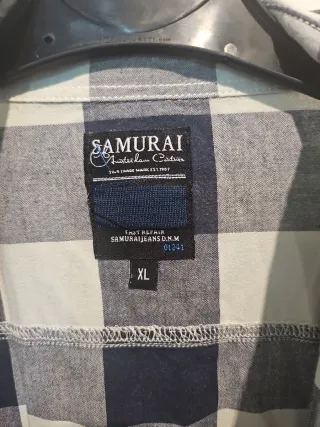Camisa Samurai Jeans Cuadros XL