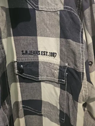 Camisa Samurai Jeans Cuadros XL