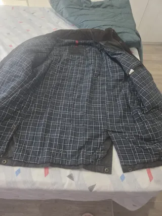 Chaqueta de hombre negra/verde oliva