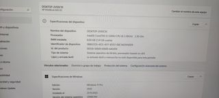 Portátil HP Core i5 8GB RAM SSD