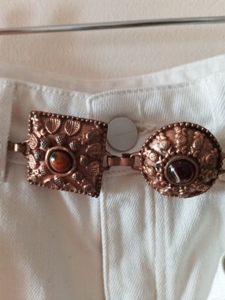 Cinturón joya cobre y piedras