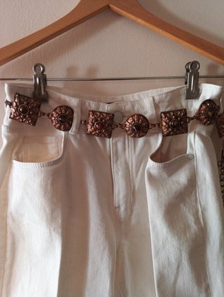 Cinturón joya cobre y piedras