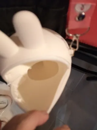 Bolso Cartera Conejo Blanco