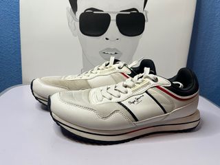 Zapatillas Pepe Jeans Blancas y Rojas