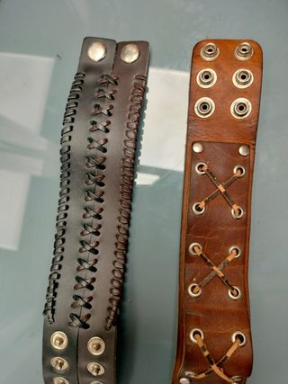 Braccialetti in pelle con cordoni