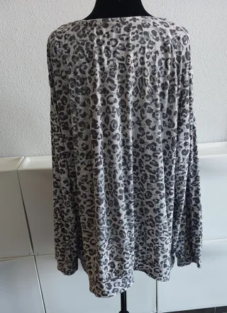 Camiseta estampada leopardo talla 44