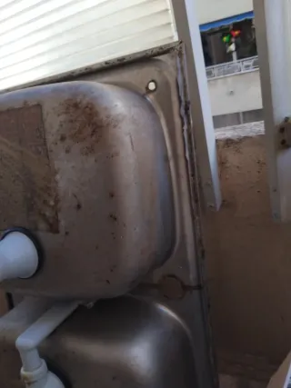 Fregadero Doble Roca Acero Inoxidable