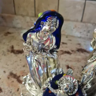 Presepe artistico argento placcato