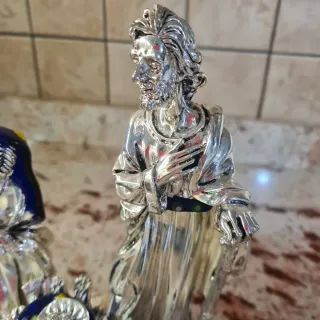 Presepe artistico argento placcato