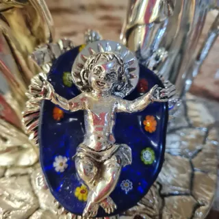 Presepe artistico argento placcato