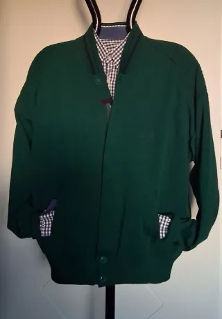 Cardigan Oroleone verde uomo