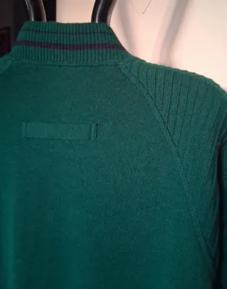 Cardigan Oroleone verde uomo