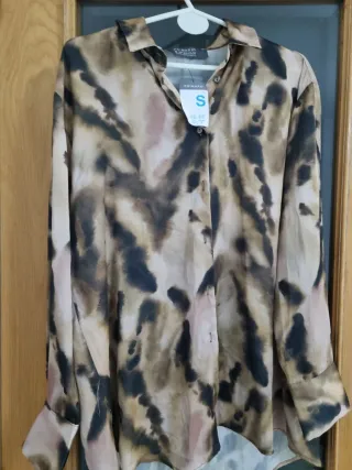 Camisa satén Primark Talla S