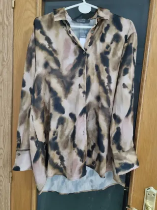 Camisa satén Primark Talla S