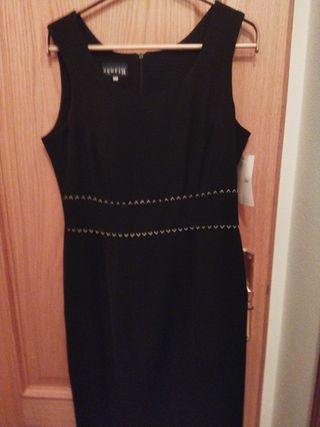 Traje Rianne, Vestido y Chaquetilla Negro