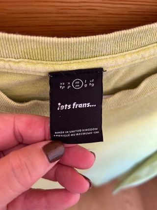 Camiseta verde manga corta