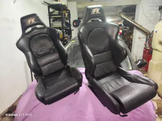 Pareja Asientos Deportivos FK Negro