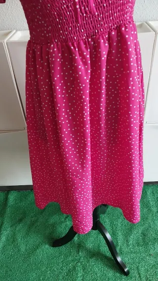 Vestido rosa lunares talla xl