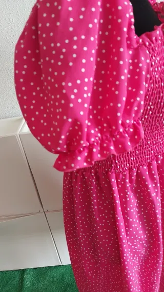 Vestido rosa lunares talla xl